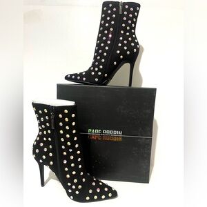 Cape Robbin Black Studded Women's Boots